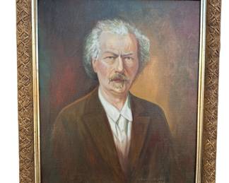 Antique Oil on Canvas signed MAURICE S BLOCK