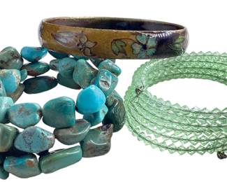 Collection Women's Bracelets, Turquoise, Cloisonne