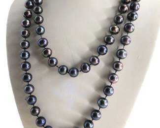 14k Gold Tahitian South Sea Pearl Necklace with Ball Clasp