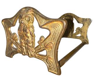 Art Nouveau Bronze Owl Slide Bookend