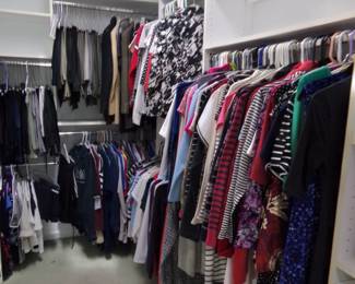 MOST LADIES CLOTHES ARE SIZE SMALL & PETITE