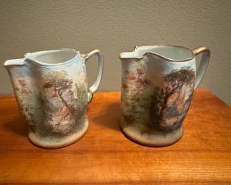 Royal Bayreuth tapestry pitchers