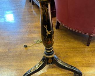 Painted detail on Frederick Cooper floor lamp