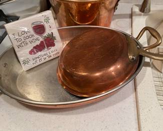 Copper Cookware, Cute Napkins!!