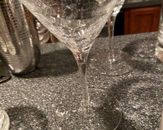 Angled Crackle Glass