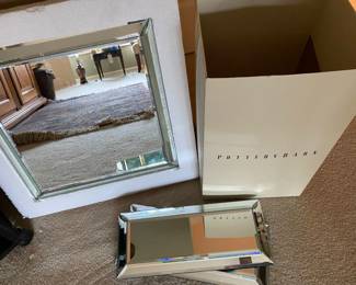 Pottery Barn Beveled Mirrors. NEVER USED!