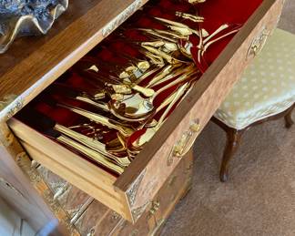 Very Nice Gold Plated Flatware set