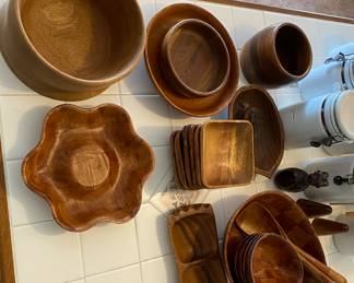 Vintage Quality Walnut bowls.