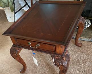 Wheeler Furniture End or Occasional wood table. Needs a little finishing touch up on side from a little spill.