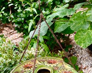 Heavy Porcelain/Ceramic Hummingbird Feeder