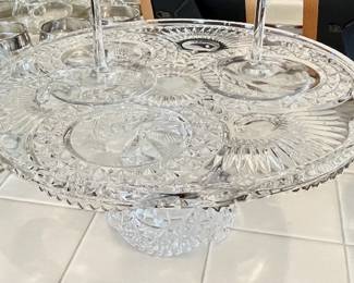 Excellent Vintage Glass Cake stand