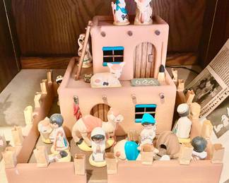 Scarce Connie Garcia Adobe Clay Nativity set. Will not piece out.