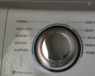 SAMSUNG - DIGITAL FRONT-LOADING WASHER & DRYER W/USER MANUAL & STORAGE - LESS THAN 5 YEARS OLD