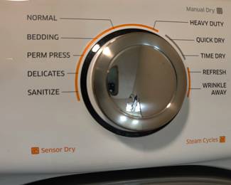 SAMSUNG - DIGITAL FRONT-LOADING WASHER & DRYER W/USER MANUAL & STORAGE - LESS THAN 5 YEARS OLD