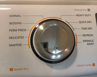 SAMSUNG - DIGITAL FRONT-LOADING WASHER & DRYER W/USER MANUAL & STORAGE - LESS THAN 5 YEARS OLD