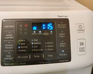 SAMSUNG - DIGITAL FRONT-LOADING WASHER & DRYER W/USER MANUAL & STORAGE - LESS THAN 5 YEARS OLD