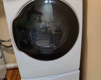 SAMSUNG - DIGITAL FRONT-LOADING WASHER & DRYER W/USER MANUAL & STORAGE - LESS THAN 5 YEARS OLD