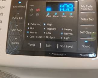 SAMSUNG - DIGITAL FRONT-LOADING WASHER & DRYER W/USER MANUAL & STORAGE - LESS THAN 5 YEARS OLD