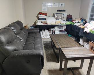 LAY-Z-BOY - DOUBLE RECLINING COUCH - $250.00