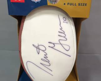 Wilson Autograph Model Football Full Size Purportedly Signed By Trent Green