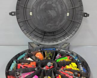 Mattel Hot Wheels Super Rally Case, And 29 Toy Vehicles Including1969 Red Line Firebird, Red Line The Muppets Cool One, 1975 Red Line Formula 5000, 1975 Red Line Super Chromes Large Charge, 1967 Red Line Silhouette, 1977 Red Line Mercades Benz Chrome, 1977 Red Line Blackwall Rock Buster, 1969 Red Line Barron, And More