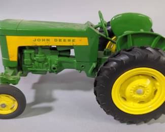 Vintage John Deere Toy Standard Tread Tractor And Toy Loader In Box