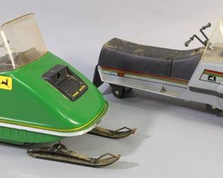 John Deere Snowmobile Scale Model/ Battery Powered, Qty 2