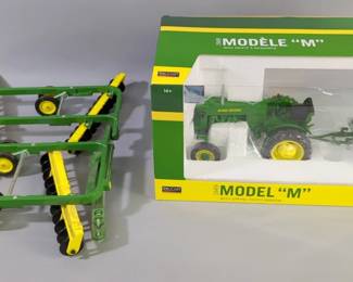 SpecCast John Deere 1/16 Scale Die Cast 1949 Model "M" And Flex Disk Plow