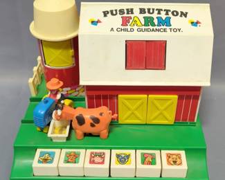 Push Button Farm A Child Guidance Toy, Little Hunter Game, And Toy Doctors Bag With Microscope, Stethoscope And More