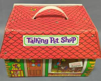 Talking Petshop Portable Doll House With Animal Toys Inside