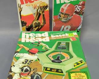 Coleco Head To Head Electronic Football, Basketball, And Baseball Games