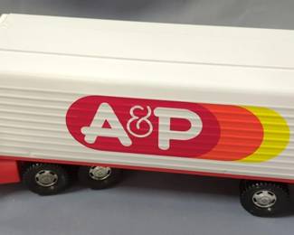 Vintage A&P Truck And Joseph Battery Powered Helicopter Emergency Toy