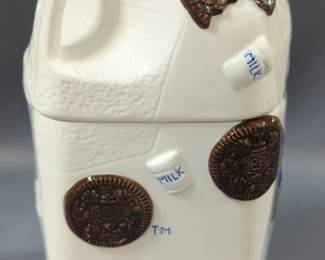 Oreo Porcelain Milk Jug Cookie Jar