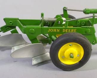 Ertl Diecast Tractor Toys Qty 6 And Diecast Toy Plow With Original Box