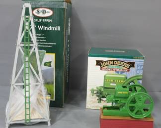 Ertl Diecast 1:6 Scale Battery Operated Model E Engine And S&D Inc 17" Windmill