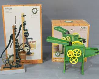 Ertl Diecast 1:8 Scale Corn Sheller #5060, And 1:7 Scale Antique Pump Jack #4966