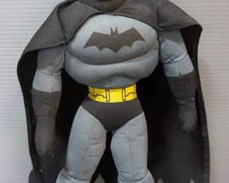 Disney Elena Of Avalor Doll, 37.5" Tall, Stuffed Tazmanian Devil Viking, 30" Tall, And The Batman Doll, 19" Tall