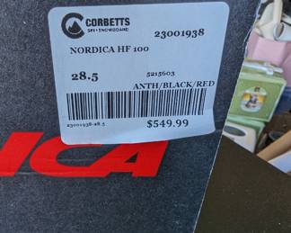 Nordica ski boot, brand new still in box