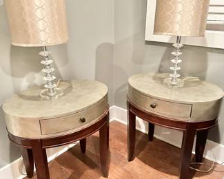 Silver -painted oval side tables with wooden legs

Online only sale for furniture opens Thursday/October 5

For pricing information:
•Text only to 615-854-8535
•Send a photo of the item(s) you are interested in
•In person viewing will be available on Friday/October 6!