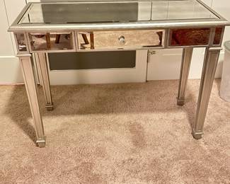 Mirrored glass desk. Has matching side table.

Online only sale for furniture opens Thursday/October 5

For pricing information:
•Text only to 615-854-8535
•Send a photo of the item(s) you are interested in
•In person viewing will be available on Friday/October 6!