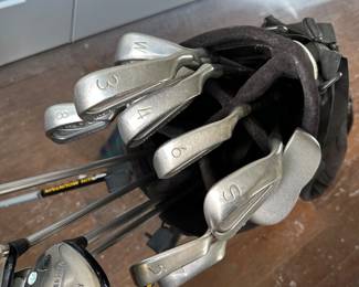 Ping Eye 2, Orange Dot irons and Great Big Bertha woods