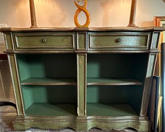 Charming, distressed green wood sideboard

Online only sale for furniture opens Thursday/October 5

For pricing information:
•Text only to 615-854-8535
•Send a photo of the item(s) you are interested in
•In person viewing will be available on Friday/October 6!

