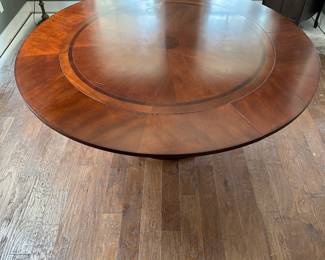 Expandable round table. Inlaid wood. Pictured here with curved leaves attached.

Online only sale for furniture opens Thursday/October 5

For pricing information:
•Text only to 615-854-8535
•Send a photo of the item(s) you are interested in
•In person viewing will be available on Friday/October 6!