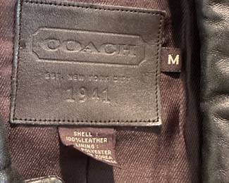 Coach leather jacket