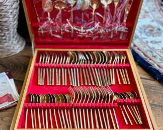 Beautiful brass flatware