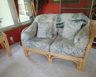 BAMBOO CHAIRS - TABLE - LOVESEAT