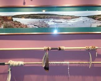VERY LONG PICTURE - AMERICAN INDIAN SPEARS