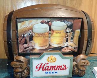 HAMMS BEER BAR SIGN