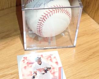 SIGNED BASEBALL - TORI HUNTER
