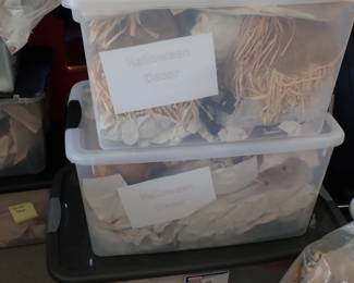 CHRISTMAS DECOR - MANY TUBS TO OPEN